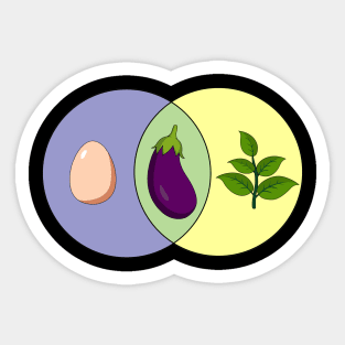 Eggplant Sticker